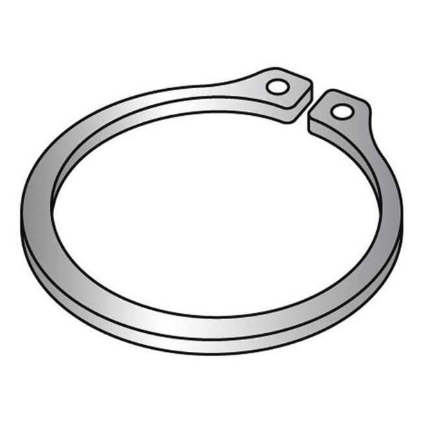 External Retaining Ring, Steel, Plain Finish, 5 PK