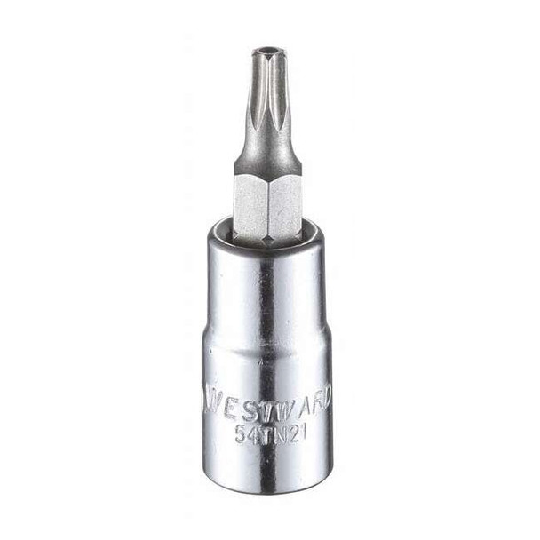 1/4 in Drive Tamper Resistant Torx(R) Socket Bit SAE T20 Tip, 1 1/2 in L
