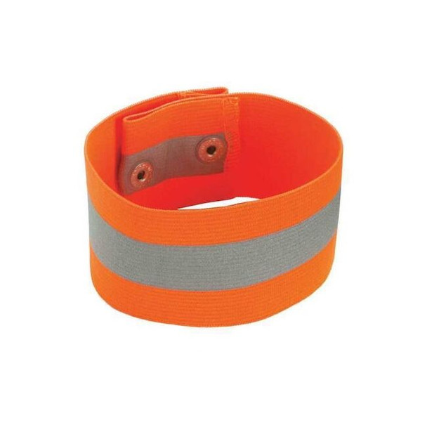 Ergodyne Arm/Leg Band - Button,L/XL,Orange 8001 Pack of 2