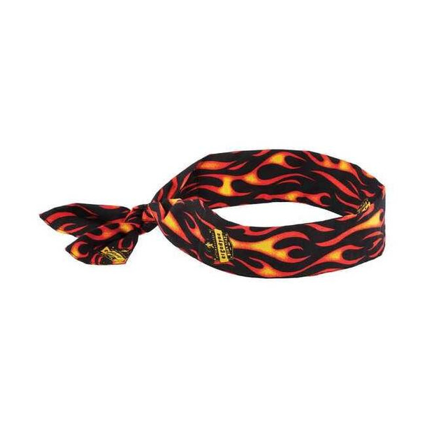 Ergodyne Cooling Bandana,Flames,Universal 6700 Pack of 6
