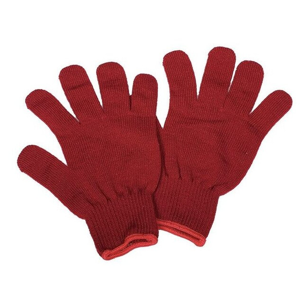 Condor Winter Glove Liners, Acrylic, 9 1/2 in Length, Red, Size L ,1 PR 4T496