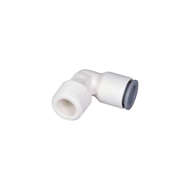 Parker Metric Plastic Push-to-Connect Fitting, Polymer, White 6579 06 10WP2