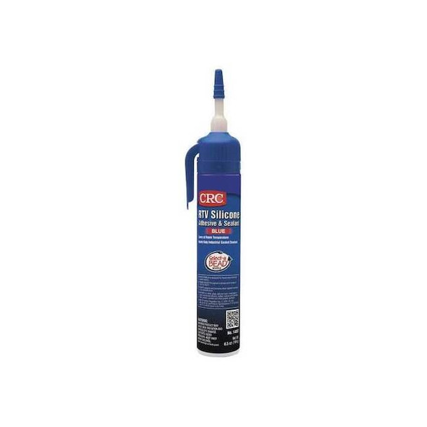 RTV Silicone Sealant, 6.5 oz, Blue, Temp Range -60 to 450 Degrees F Pack of 12