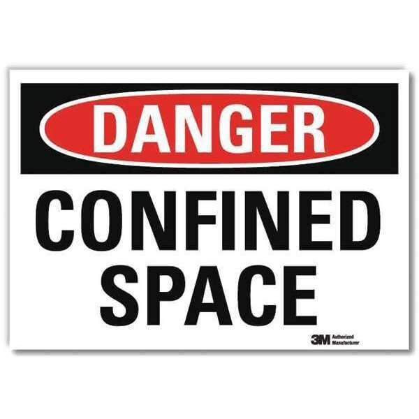 Lyle Danger Sign,Self-Adhesv Mount,10inWx7inH, U3-1188-RD_10X7 U3-1188-RD_10X7