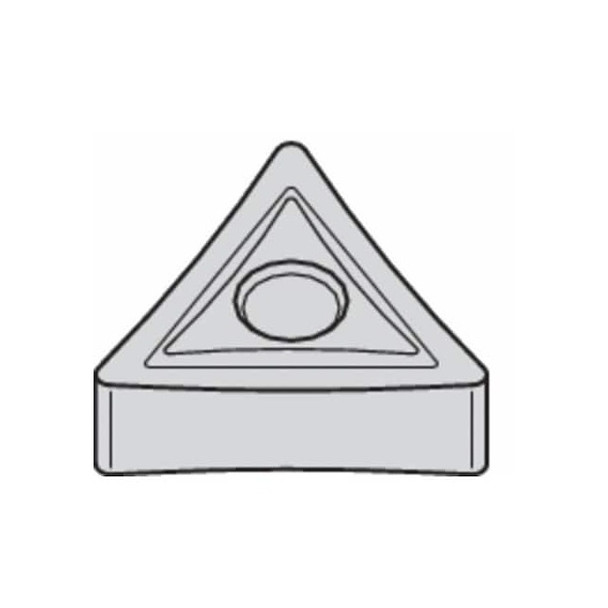 Triangle Turning Insert, Triangle, 3/8 in, TNGP, 0.0156 in, Carbide Pack of 5