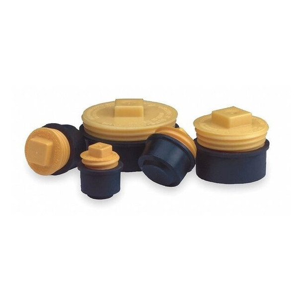 Cherne Pipe Plug,Raised Square,2.5"H,1 1/2"Pipe 271158