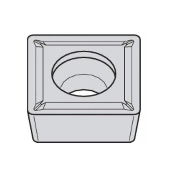 Widia Square Turning Insert, Square, 4, SCMT, 2, Carbide 4166407 Pack of 5