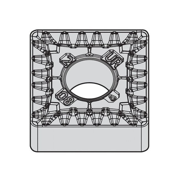 Widia Square Turning Insert, Square, 5, SNMG, 3, Carbide 5579352 Pack of 5