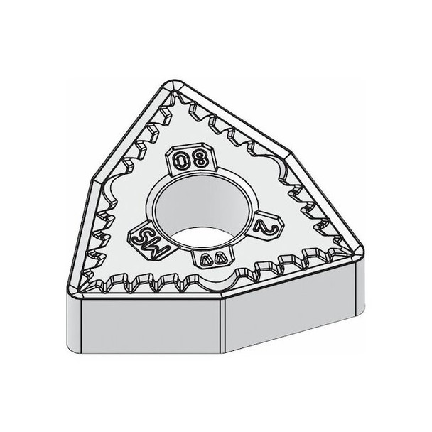 Widia Turning Insert, Trigon, 4, WNMG, 2, Carbide 5908972 Pack of 5