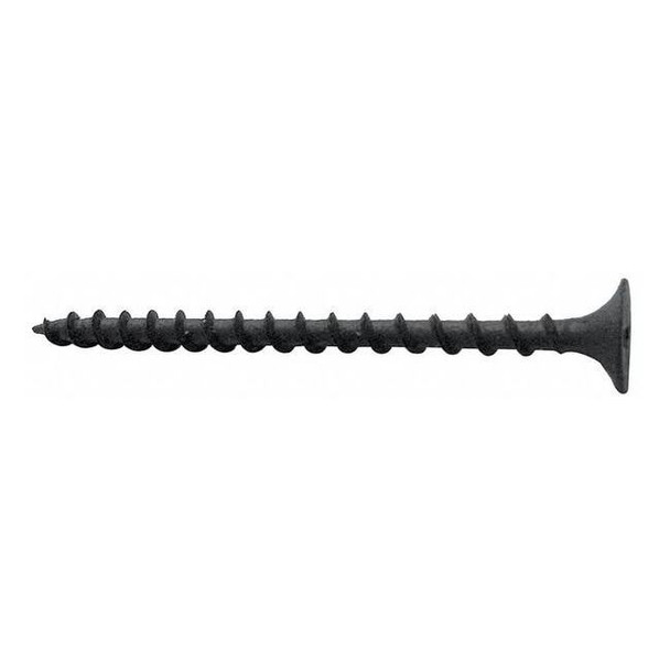Drywall Screw, #6 x 1-1/8 in, Steel, Flat Head Phillips Drive, 500 PK