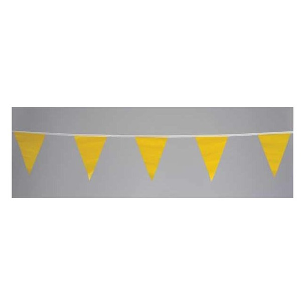 Cortina Safety Products Pennants,Vinyl,Yellow,60 ft. 03-405-60