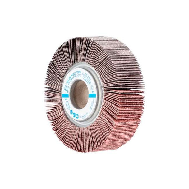 4" x 1" Unmounted Flap Wheel - 1" A.H. - Aluminum Oxide - 80 Grit Pack of 2