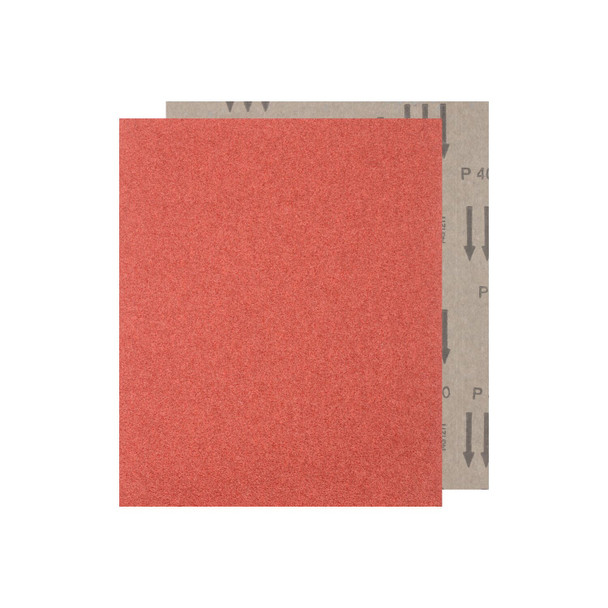 9" x 11" Abrasive Sheet - Paper Backed - Aluminum Oxide - 40 Grit Pack of 50