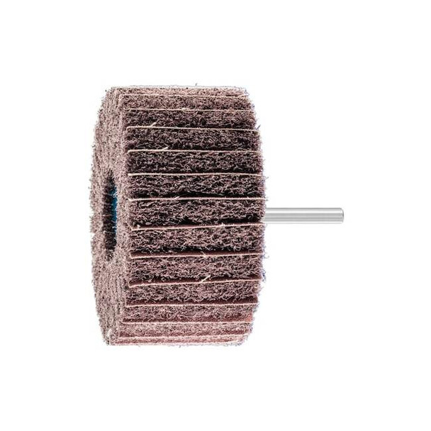 4" x 2" POLINOX Mtd. Flap Wheel - 1/4" Shank - PNZ Type - 100 Grit Pack of 5