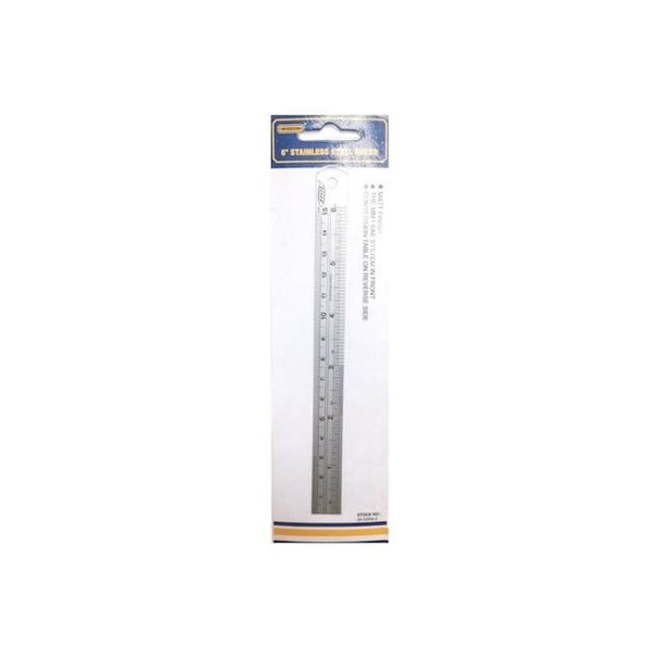 Hhip 6"/150cm Stainless Steel Ruler 7019-0001 Pack of 2