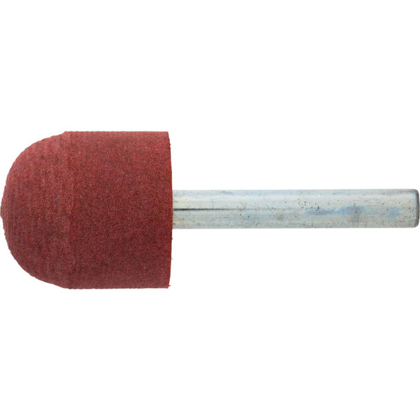 A21 Poliflex Mounted Point - Rubber Bond, 120 Grit, 1/4" Shank Pack of 10