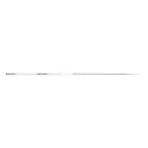 Pferd 6-1/4" Round Needle File - Knurled Handle, Cut 0 12003 Pack of 12