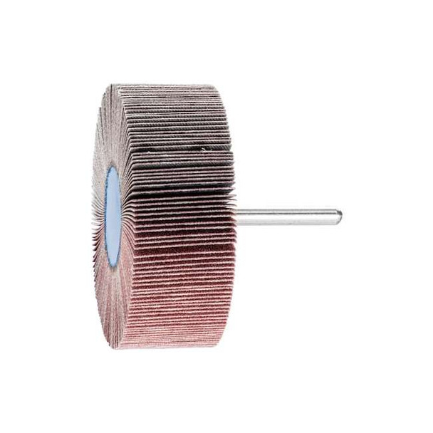 3" x 1" Mounted Flap Wheel - 1/4" Shank - Aluminum Oxide - 180 Grit Pack of 10