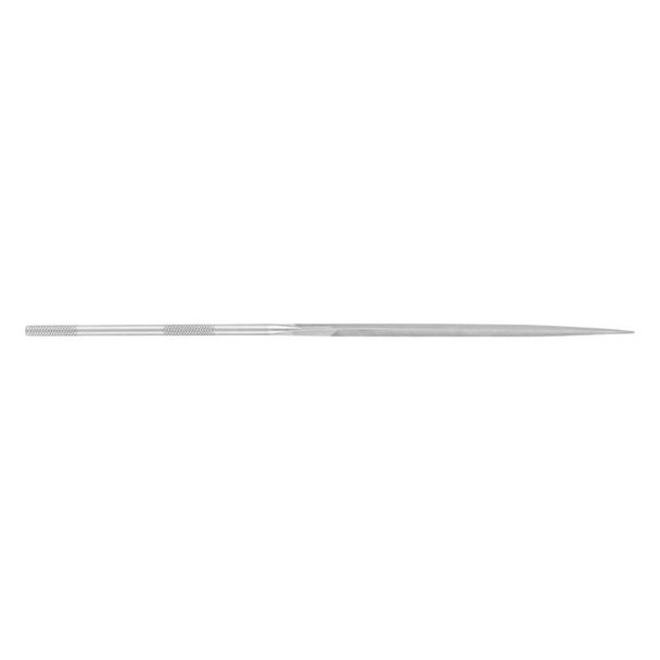 Pferd 6-1/4" Three Square Needle File - Knurled Handle, Cut 2 12048 Pack of 12