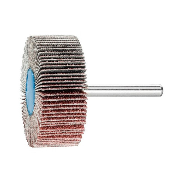 2" x 3/4" Mounted Flap Wheel - 1/4" Shank - Aluminum Oxide - 60 Grit Pack of 10