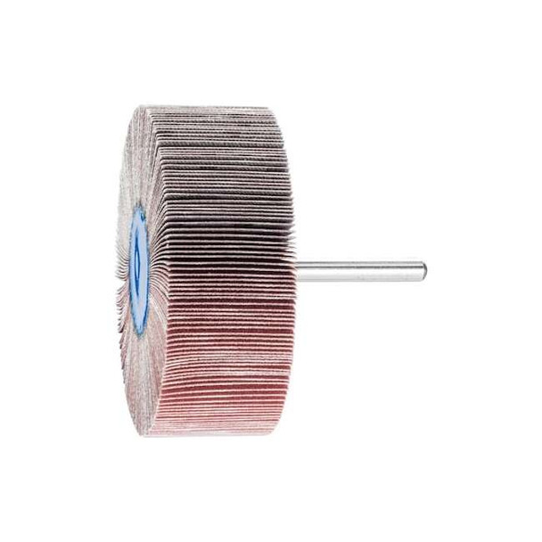 3" x 1" Mounted Flap Wheel - 1/4" Shank - Aluminum Oxide - 320 Grit Pack of 10