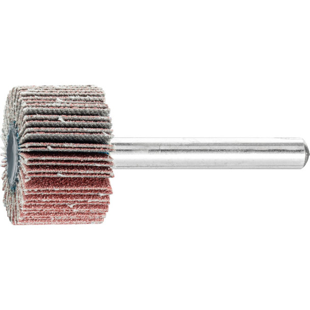 1" x 5/8" Mounted Flap Wheel - 1/4" Shank - Aluminum Oxide - 120 Grit Pack of 10