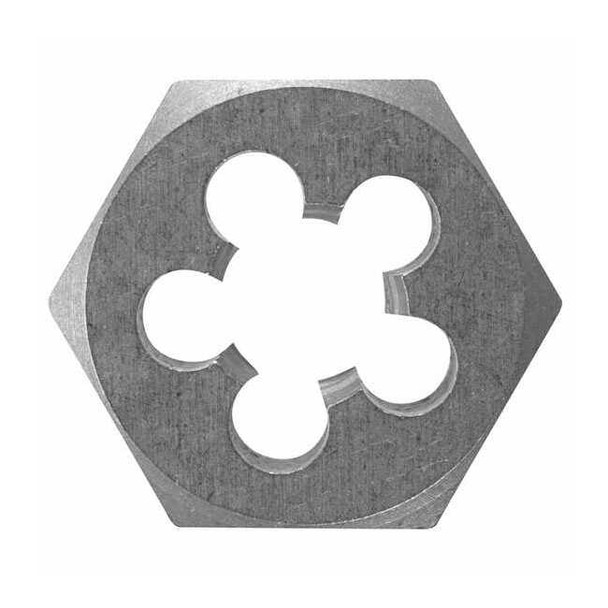Vermont American Hexagon Die,Carbon Steel,RH,7/16-20,NF BHD716F20