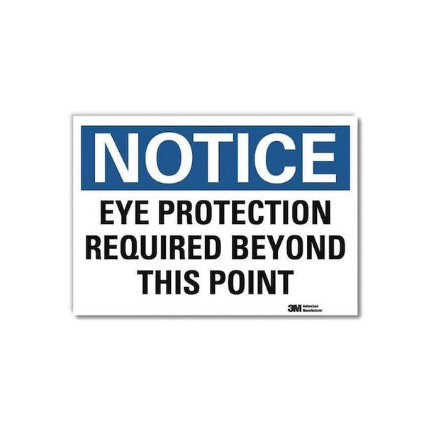 Lyle NoticeSign, ReflecSelfAdhVinyl, 10inWx7inH, U5-1212-RD_10X7 U5-1212-RD_10X7