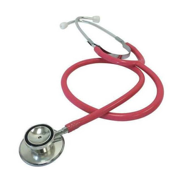 Medsource Stethoscope,Pink,Adult,Pediatric,22" L MS-70037