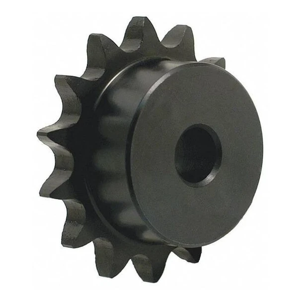 Sprocket, Stock Plain Bore, 25 Chain Size, 1/4 Bore Dia., 12 # of Teeth