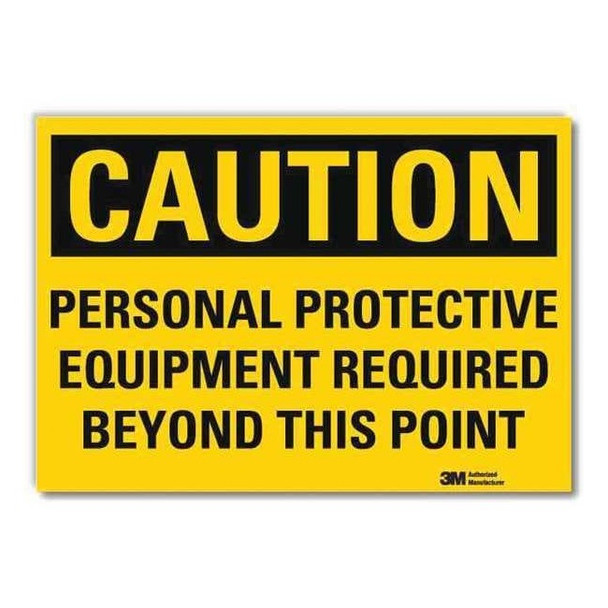 Lyle Safety Sign,Protective Equipment,5 in. H U4-1589-RD_7X5