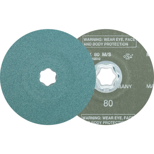 Pferd Tools Combiclick Fiber Disc,5",80 Grit 40141 Pack of 25