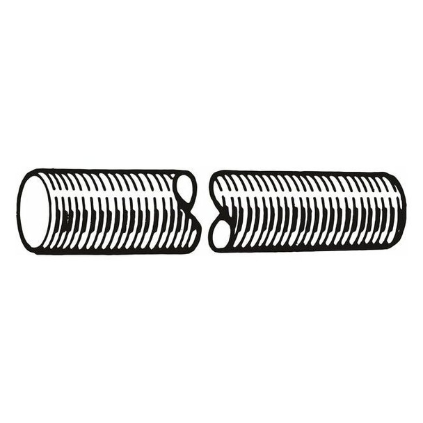 Fully Threaded Rod, M6-1mm, 1 m, Steel, Class 4.8, Plain Finish