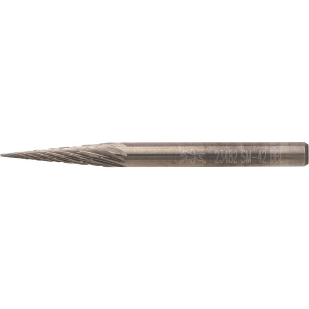 Pferd Carbide Bur,SCTI SM-42,1/8",Double Cut 23482