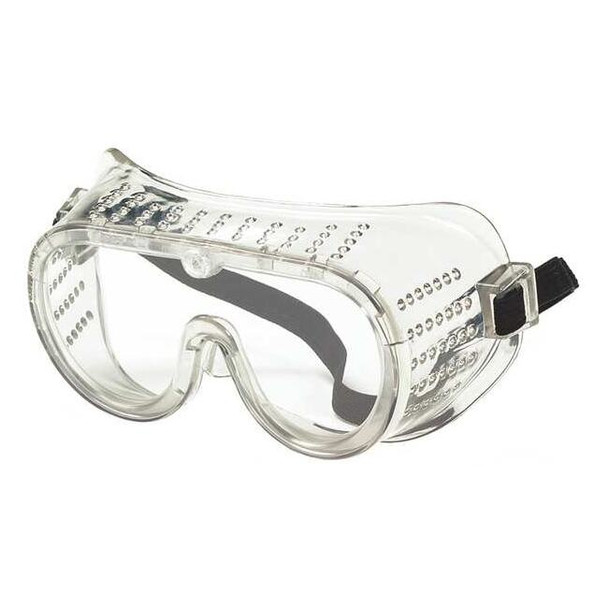 Condor Safety Goggles, Clear Lens, Uncoated, Direct Vented, Narrow Sizing 1VT66