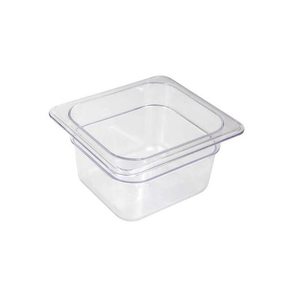 Crestware Food Pan, Polycarbonate, Sixth, 7 In FP64 Pack of 2