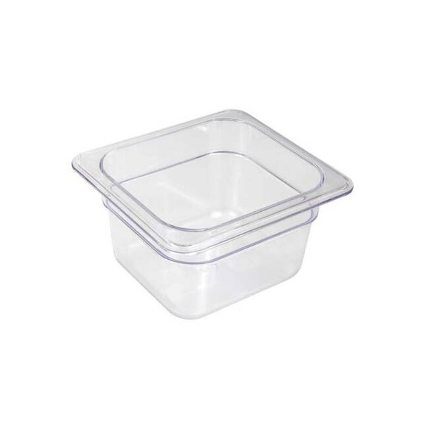 Crestware Food Pan, Polycarbonate, Sixth, 7 In FP62 Pack of 3