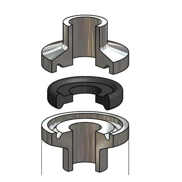 Garlock Gasket,Size 1/2 In,Tri-Clamp,BUNA 42MPU-050