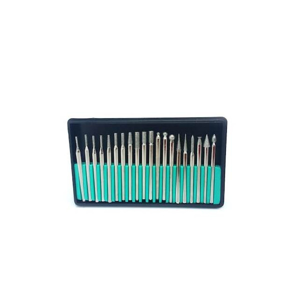 Hhip 20 Piece Diamond Pin Set With 1/8" Shank 3000-0049 Pack of 2