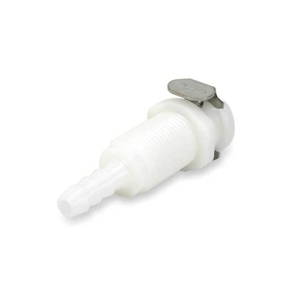 Colder Panel Mount Coupler, Acetal, Barbed, 1/4" PMC1604 Pack of 25