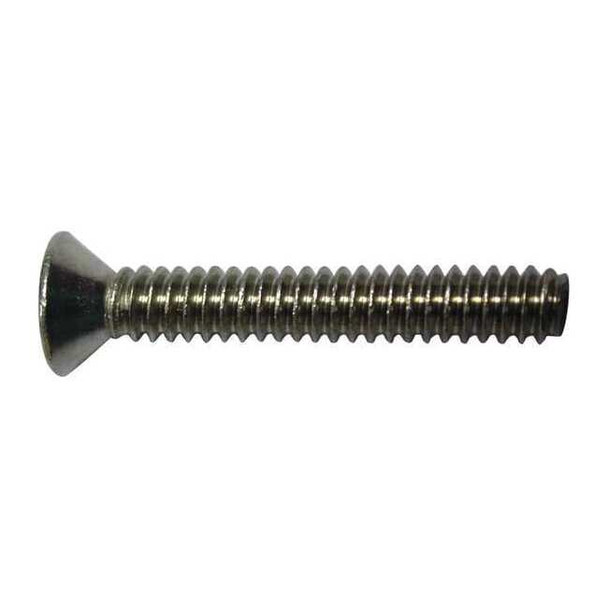 #6-32 x 1/2 in Phillips Flat Machine Screw, Plain 18-8 Stainless Steel, 100 PK