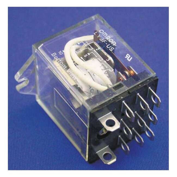 Omron Flange Relay,24VDC,11 Pins,5A @ 240V AC MY3F-DC24