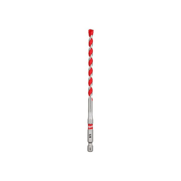 Milwaukee Tool Drill Bit, 1/4", 6" L, Carbide 48-20-9011 Pack of 3