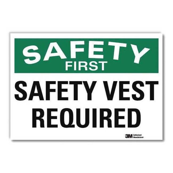 Lyle Safety Decal,Reflctv Vinyl,10inHx14inW, U7-1247-RD_14X10 U7-1247-RD_14X10