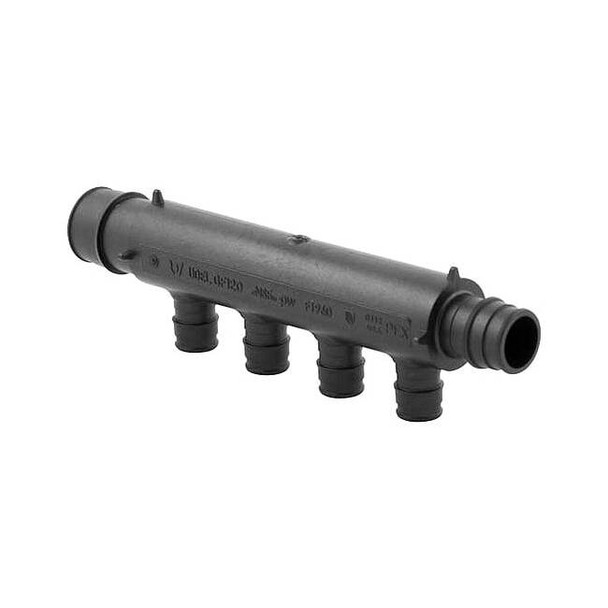 Uponor EP Multi-port Tee,3/4 in Out,7.15 in L Q2241057