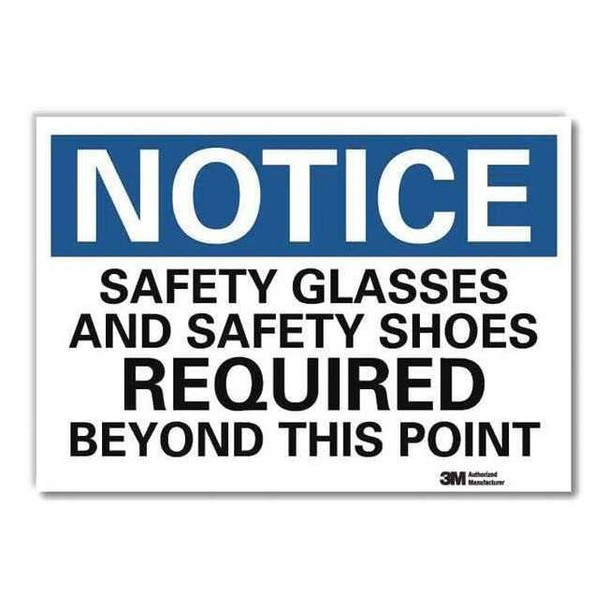 Lyle NoticeSign, ReflecSelfAdhVinyl, 10inWx7inH, U5-1494-RD_10X7 U5-1494-RD_10X7
