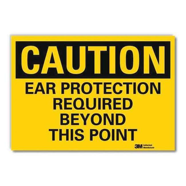 Lyle Safety Sign,Ear Protection Beyond,5in.H U4-1241-RD_7X5
