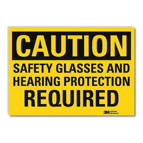 Lyle Caution Sign,5inx7in,Reflective Sheeting U4-1641-RD_7X5