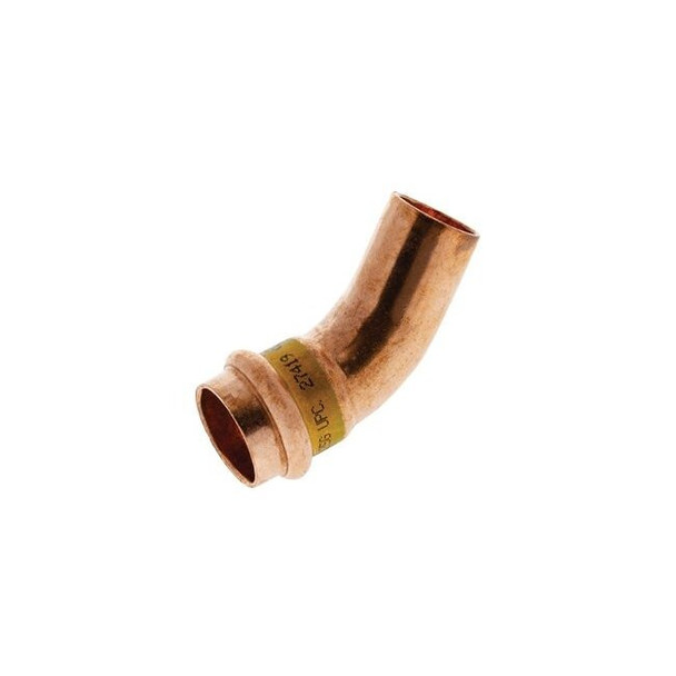 Nibco Elbow,Copper,FTG1/2in,Press-fit1/2in 9046200HPC Pack of 2