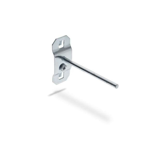 3 In. Single Rod (Straight) Steel Pegboard Hook for LocBoard, 5/Pack Pack of 2